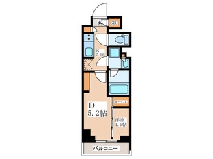 コンフォリア東新宿の物件間取画像